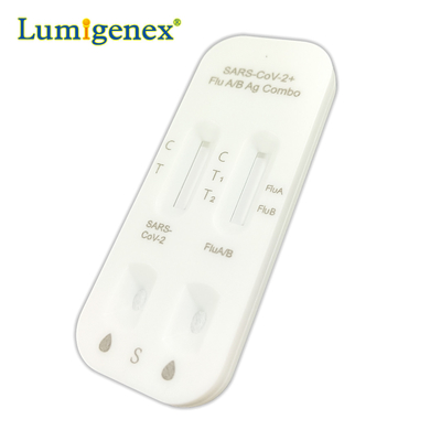 Flujo lateral de Kit Colloidal Gold Nasal Swab de la prueba rápida para la gripe Covid19 una gripe B