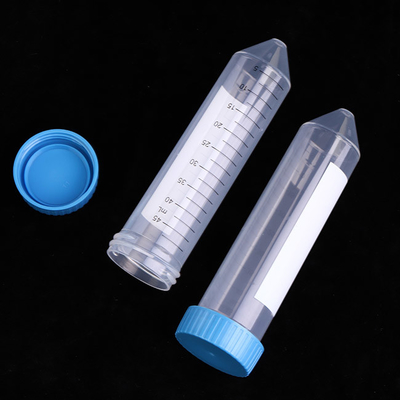 Tubo de centrífuga cónico ISO13485 de los materiales consumibles 50ml de la PCR del laboratorio aprobado