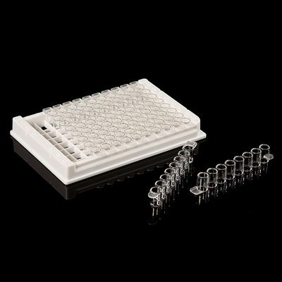 Consumibles PCR desmontables PP 96 Well Elisa Plate para laboratorio