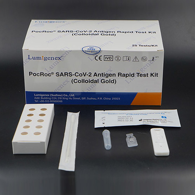 SARS-CoV-2 Kit de prueba de hisopo de antígeno rápido de 20 minutos Colección en el hogar