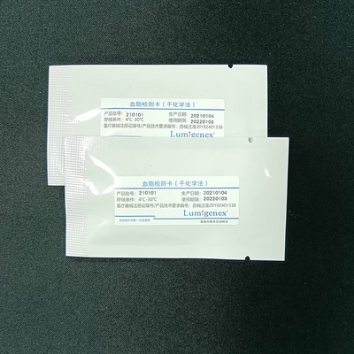Tiras reactivas para panel de lípidos Lumigenex 15 pruebas/caja Muestra de sangre