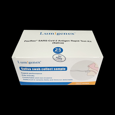 Prueba rápida Kit Saliva Get Result In del antígeno blanco 15 minutos