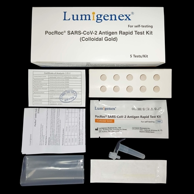 Kit de prueba rápida de antígeno SARS-CoV-2 de 15 minutos Uso en el hogar con hisopo nasal