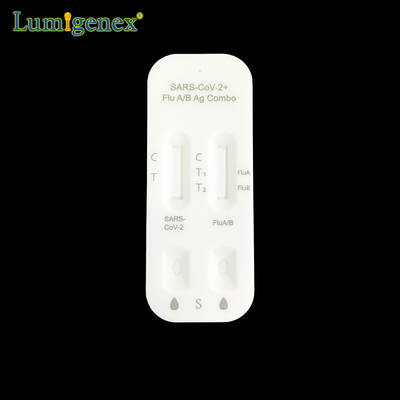 Gripe SARS-CoV-2 una gripe rápida A del CE de Kit Colloidal Gold Nasal Swab de la prueba de la gripe B