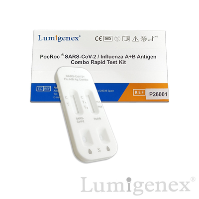 Gripe SARS-CoV-2 una gripe rápida A del CE de Kit Colloidal Gold Nasal Swab de la prueba de la gripe B