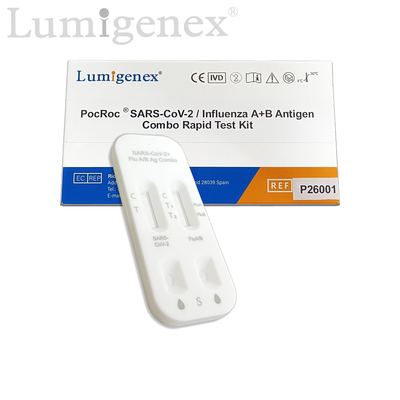 Gripe COVID19 una prueba rápida Kit Colloidal Gold Nasal Swab del antígeno de la gripe B