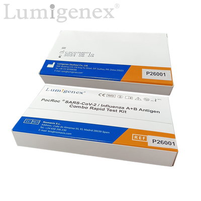 Gripe COVID19 una prueba rápida Kit Colloidal Gold Nasal Swab del antígeno de la gripe B
