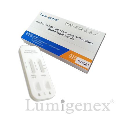 Gripe SARS-CoV-2 un CE rápido ISO de Kit Colloidal Gold Nasal Swab de la prueba de B