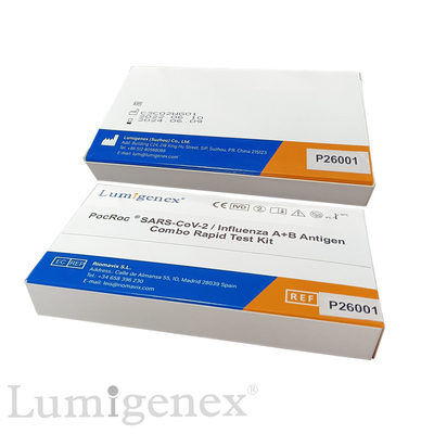 Gripe SARS-CoV-2 una gripe rápida A del CE de Kit Colloidal Gold Nasal Swab de la prueba de la gripe B