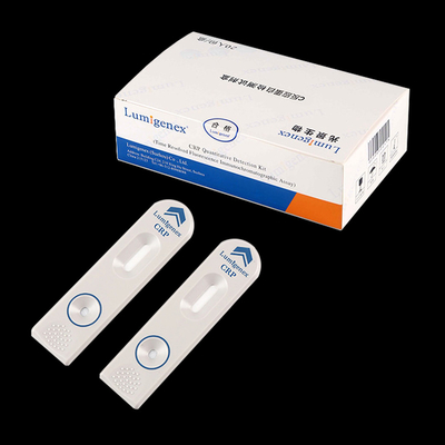 Prueba de inflamación POCT Proteína C reactiva CRP Tira de prueba Certificación CFDA Tecnología de inmunoensayo
