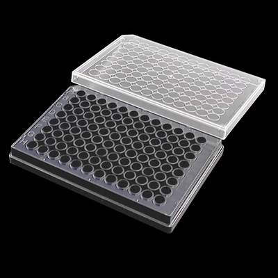 Placa plástica de laboratorio de placa Elisa de 96 pocillos de plástico PP aprobada por USP