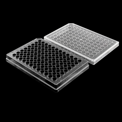 Placa plástica de laboratorio de placa Elisa de 96 pocillos de plástico PP aprobada por USP