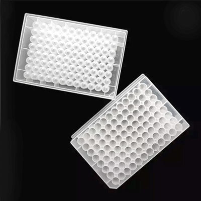 Consumibles de laboratorio 2.2ml 96 Deep Well Plate Flat / Round Bottom Transparent