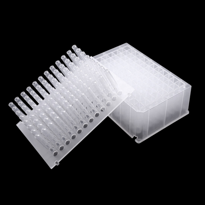 La enzima bien profunda de la placa de la parte inferior 96 planos/redondos prueba materiales consumibles del laboratorio
