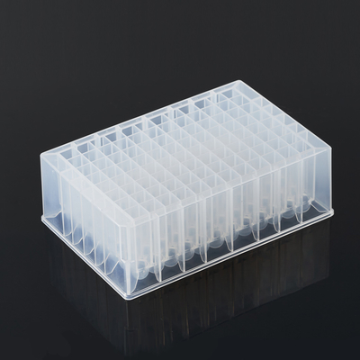 Consumibles de laboratorio 2.2ml 96 Deep Well Plate Flat / Round Bottom Transparent