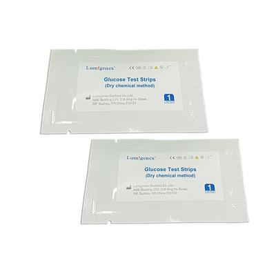 Método químico seco ISO13485 de Sugar Measurement Glucose Test Strips de la sangre exacta