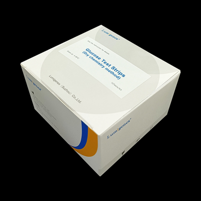 Diagnosis del IVD del método químico seco rápido de las tiras de prueba de la glucosa de la tira de prueba de la glucosa en sangre