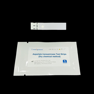 Tiras de prueba de la aminotransferasa del aspartato del Biomarker de la lesión del higado con el analizador químico seco