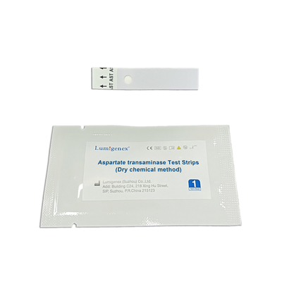 Reactivo de prueba IVD Tiras de prueba de transaminasa de aspartato Método químico seco