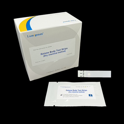 El reactivo aprobado de las tiras de prueba del cuerpo de cetona del CE POCT diagnostica la diabetes del Ketoacidosis