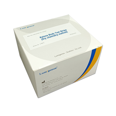 Diagnóstico de IVD de la prueba bioquímica de las tiras de prueba del cuerpo de la cetona de la diabetes