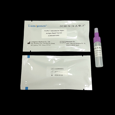 CE fecal de H.P Rapid Test del espécimen del taburete de la muestra del casete rápido de la prueba del antígeno de los píloros de Helicobacter aprobado