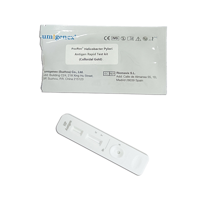 Prueba rápida rápida del equipo de la prueba de la prueba de Helicobacter del antígeno casero de los píloros (oro coloidal) H.Pylori por el espécimen fecal