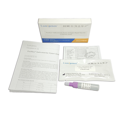 Espécimen rápido del taburete de la muestra fecal del equipo de la prueba del antígeno de Helicobacter Pylori del oro coloidal