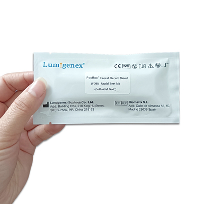 Lumigenex PocRoc FOB Rapid Test Kit oro coloidal certificado CE