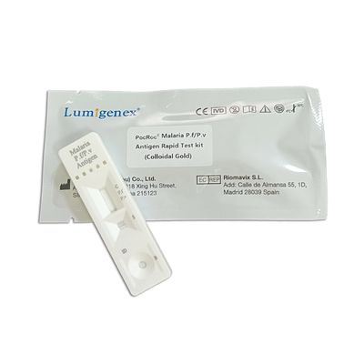 Kit de prueba rápida de antígeno de paludismo PF/PV Oro coloidal CE registrado
