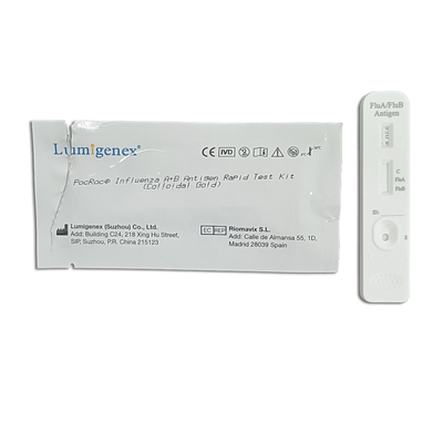 Prueba rápida Kit Colloidal Gold For Diagnosis del antígeno aprobado del CE de la gripe B de la gripe A