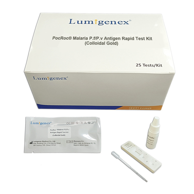 El CE del casete de la malaria P.F/P.V Antigen Rapid Test (oro coloidal) registrado para la clínica del hospital diagnostica