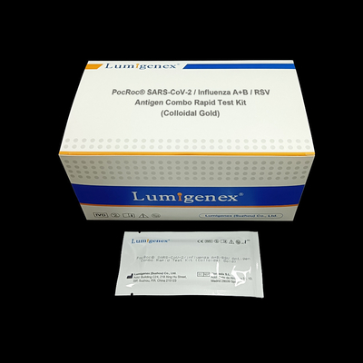 SARS-CoV-2/gripe A+B/prueba rápida combinada Kit Colloidal Gold del antígeno de RSV