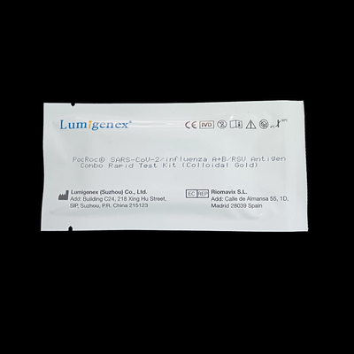 Covid 19/gripe A+B/prueba rápida combinada Kit Colloidal Gold del antígeno de RSV