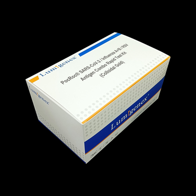 Equipo rápido registrado CE rápido combinado de la prueba del antígeno de Kit Colloidal Gold de la prueba del antígeno de la gripe A+B/RSV de Covid19/