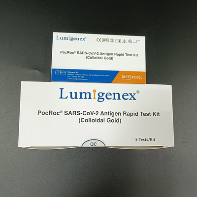 Equipo rápido de la prueba del antígeno de 25 PC, equipo casero de la prueba del antígeno del oro coloidal