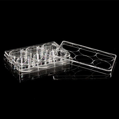 Placa de cultivo celular de 6 pocillos consumibles para PCR de poliestireno ISO13485