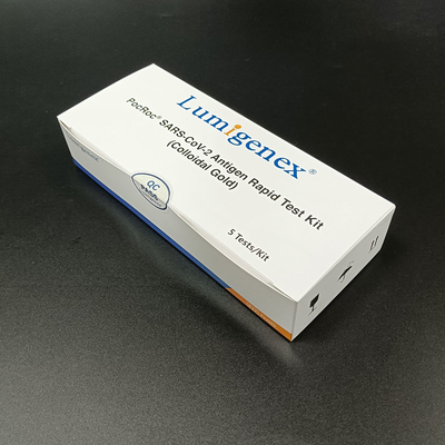 Paquete de 5 pruebas Lista común de la UE de kits de prueba rápida de antígeno SARS-CoV-2