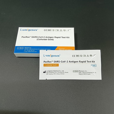 Paquete de 5 pruebas Lista común de la UE de kits de prueba rápida de antígeno SARS-CoV-2