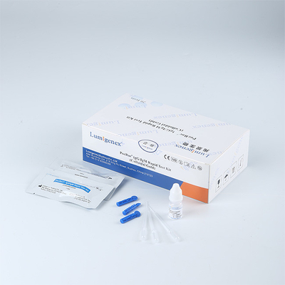 equipo de diagnóstico del anticuerpo de la sangre de la yema del dedo 10μL, equipo rápido IgM IgG de la prueba del CE