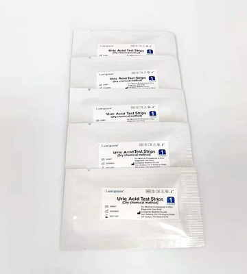 Tiras de prueba de ácido úrico de sangre del CE 20μL con análisis de química seca