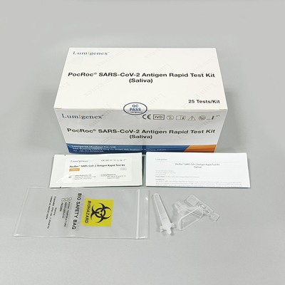 Equipo rápido de la prueba del antígeno de la saliva de diagnóstico médico 25 pedazos para SARS-CoV-2