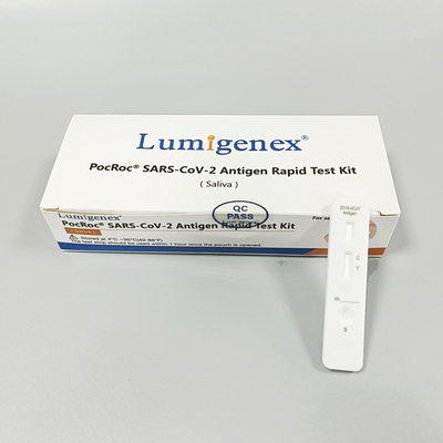 Equipo de la prueba casera de la saliva del antígeno del CE, especificidad del equipo 99,67% de la autoprueba de la saliva Covid-19