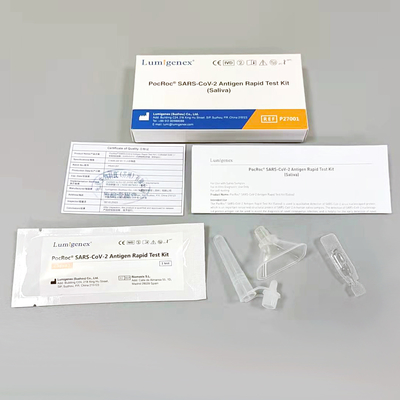 Paquete individual Kits de prueba rápida de antígeno SARS-CoV-2 (Saliva)