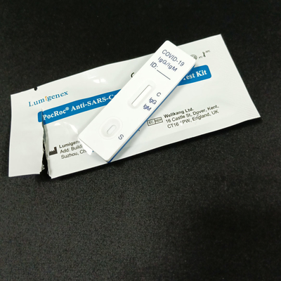 equipo de diagnóstico del anticuerpo de la sangre de la yema del dedo 10μL, equipo rápido IgM IgG de la prueba del CE