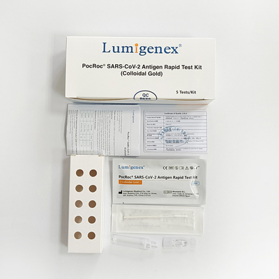 Kit de prueba rápida de antígeno Covid-19 (oro coloidal) con lista blanca CE y UE