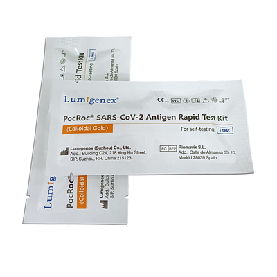 Kit de prueba rápida de antígeno Covid19 SARS-CoV-2 Hisopo nasal de 15 minutos